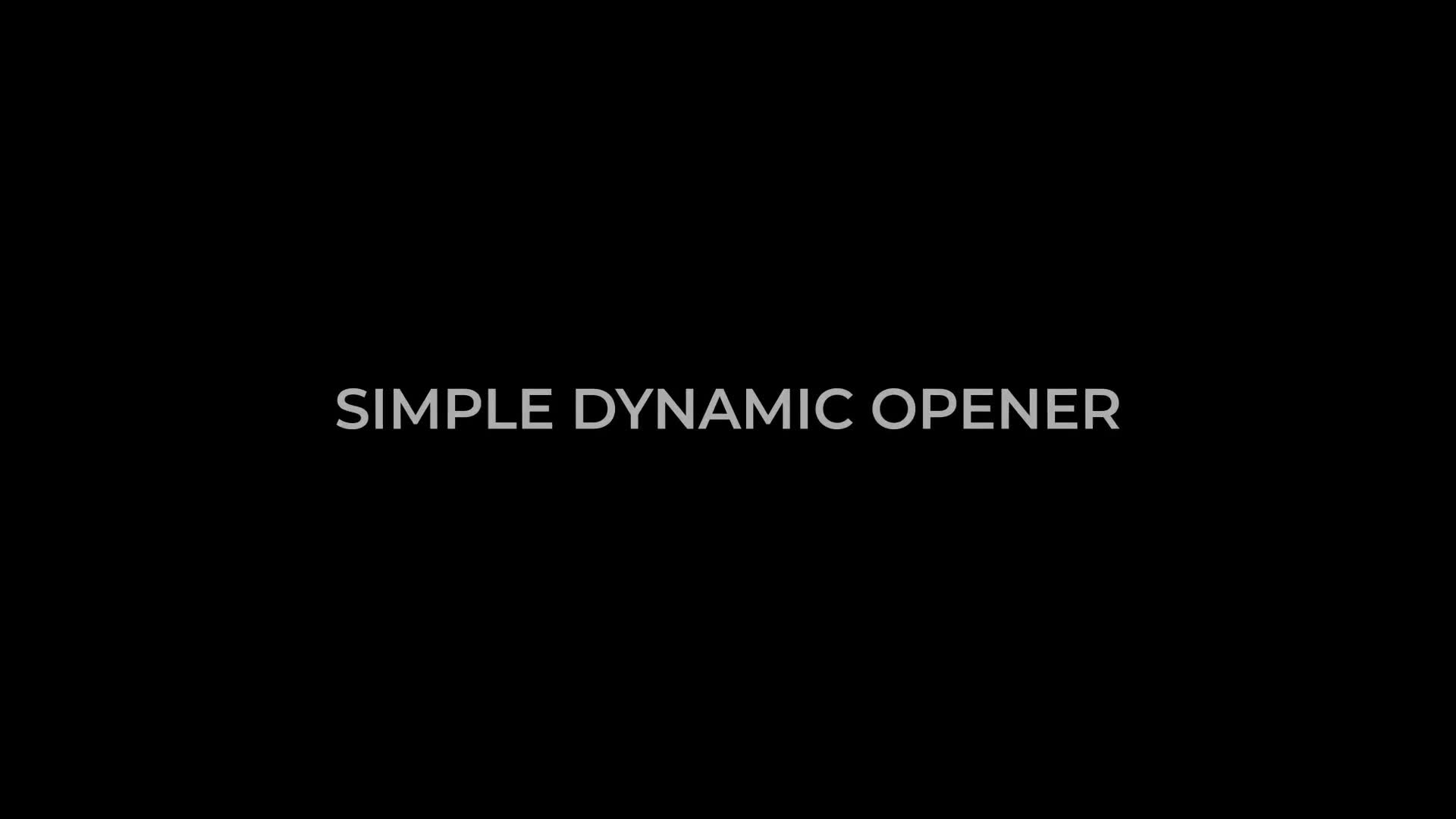 Dynamic Opener Videohive 31783811 After Effects Image 1