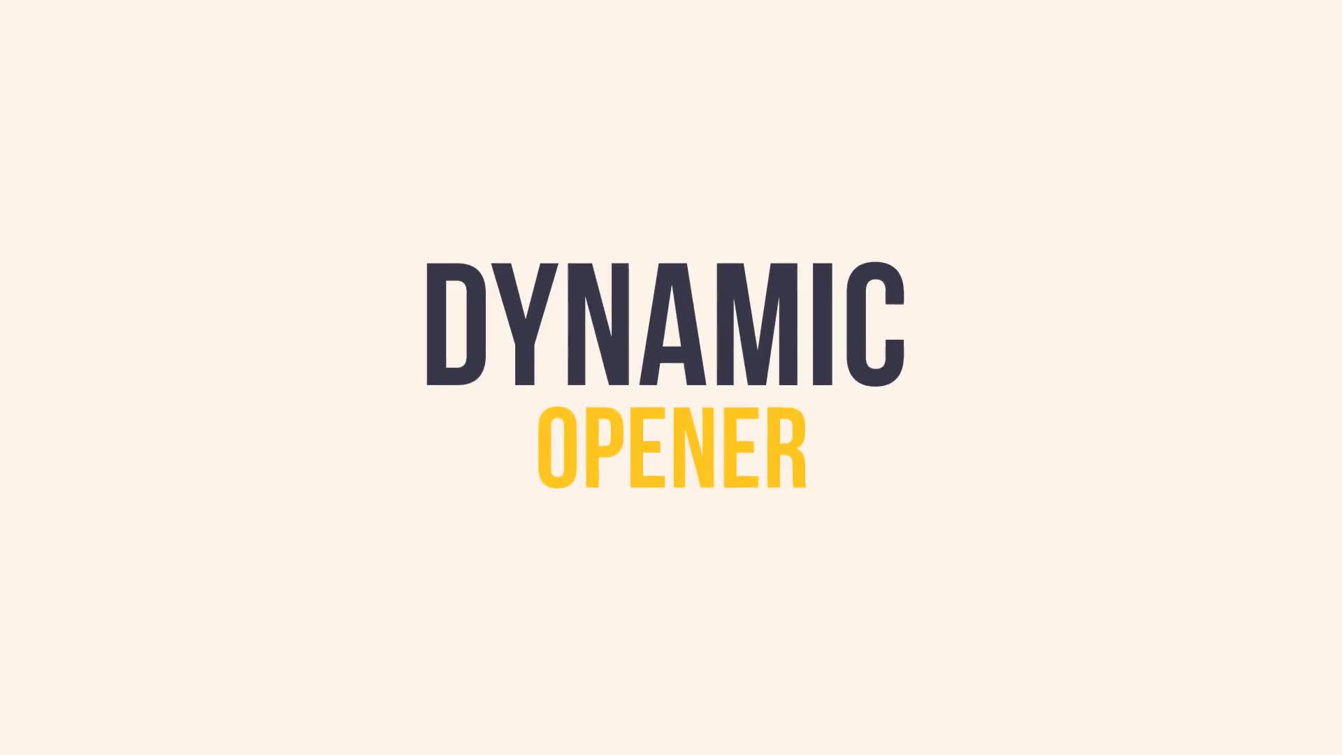 Dynamic Opener Videohive 23027745 After Effects Image 1
