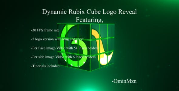 Dynamic Rubix Cube Logo Reveal - 16957048 Videohive Download