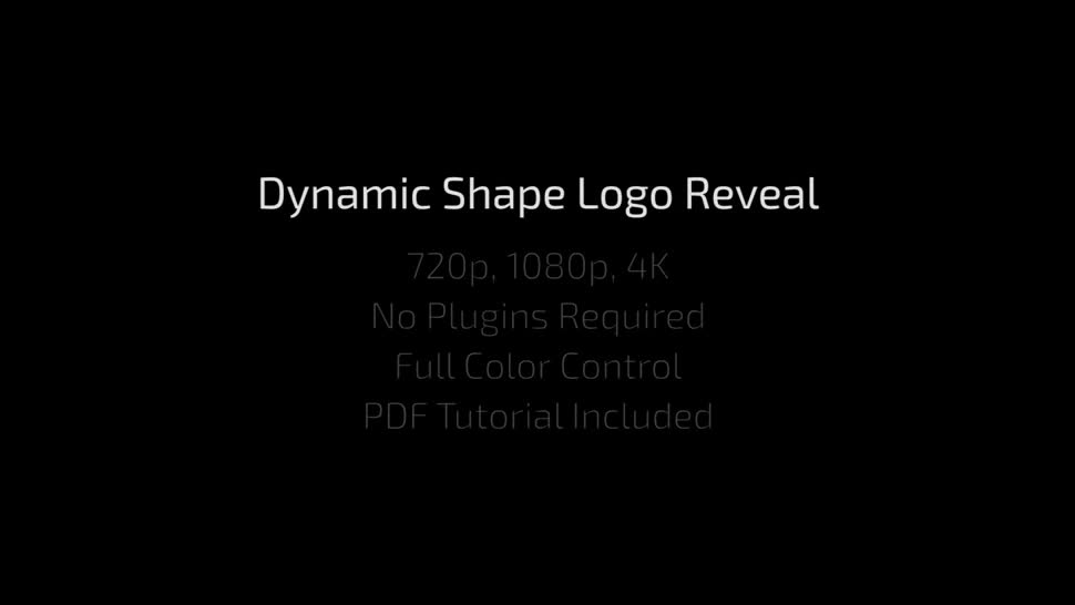 Dynamic Shape Logo Reveal Videohive 15000676 After Effects Image 1