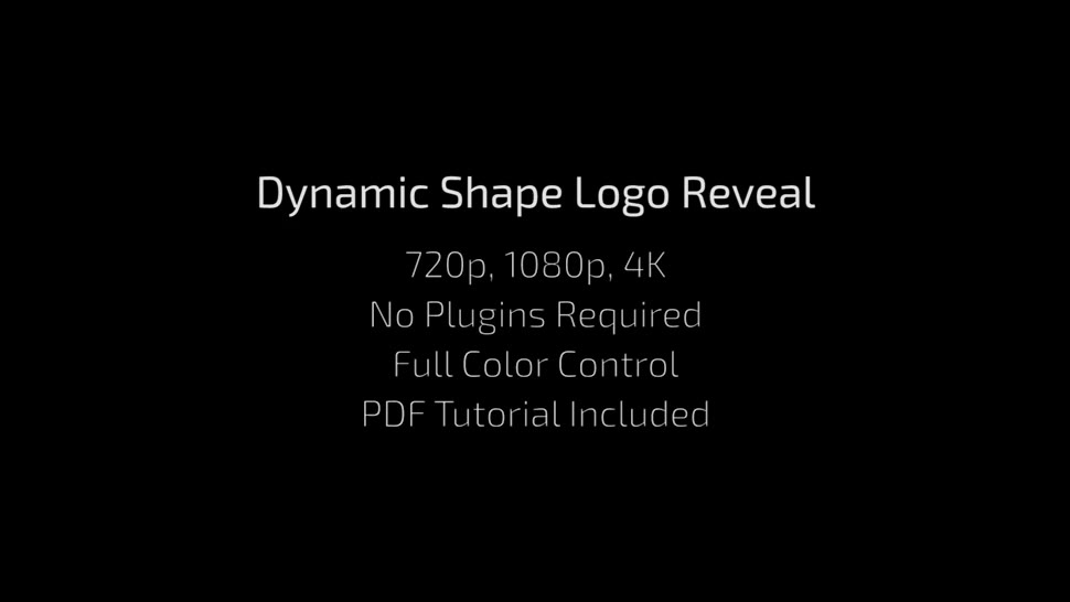 Dynamic Shape Logo Reveal Videohive 15000676 After Effects Image 2