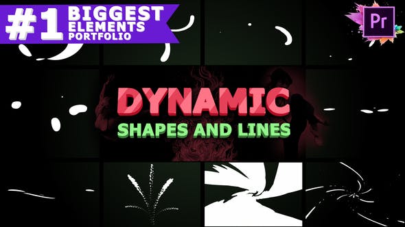Dynamic Shapes and Lines | Premiere Pro MOGRT - Download Videohive 25665894