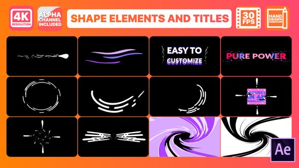 Dynamic Shapes And Titles | After Effects - Videohive 25844321 Download