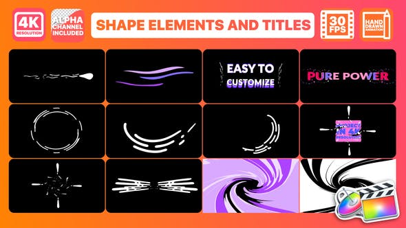 Dynamic Shapes And Titles | FCPX - Download Videohive 25848408