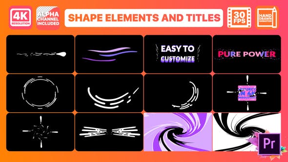 Dynamic Shapes And Titles | Premiere Pro MOGRT - Download Videohive 25844962