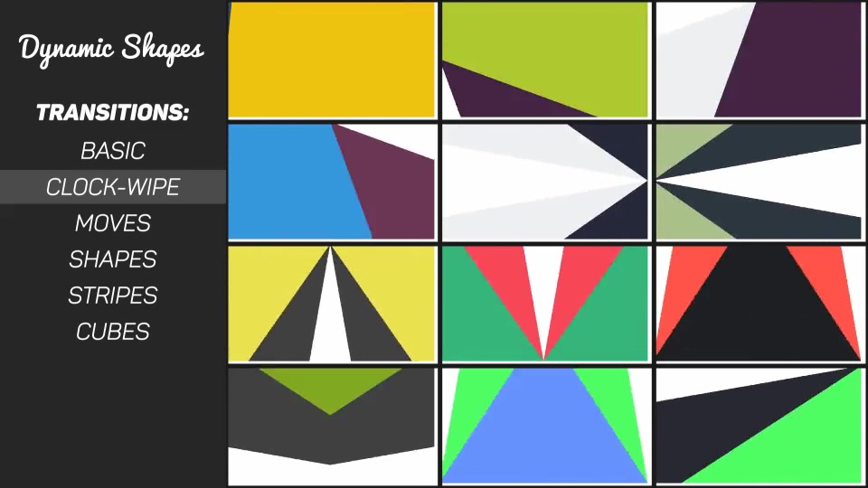 Dynamic Shapes Animated Shape Layer Elements - Download Videohive 11479914