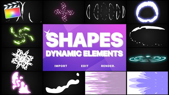 Dynamic Shapes Pack | Final Cut - 24254255 Videohive Download