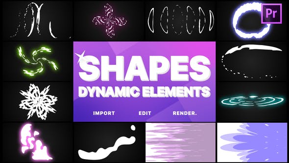 Dynamic Shapes Pack | Premiere Pro MOGRT - 23713406 Download Videohive