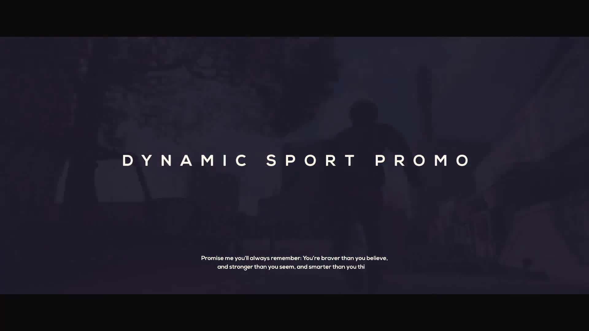 Dynamic Sport Promo Videohive 18917814 After Effects Image 1