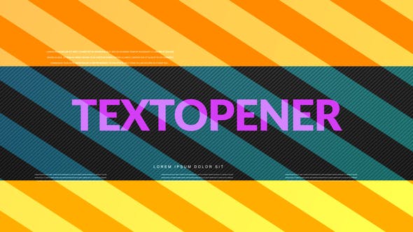 Dynamic Text Opener - 23522210 Videohive Download