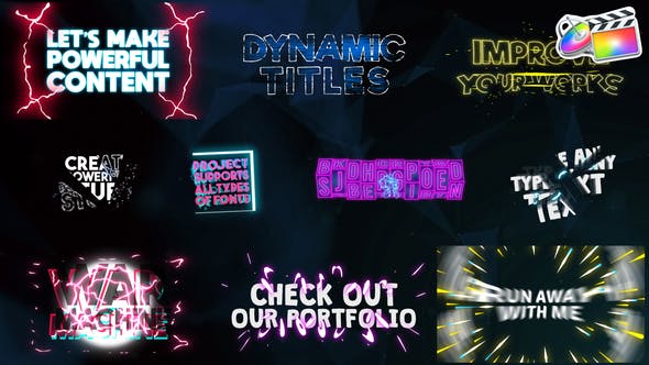 Dynamic Titles | FCPX - Videohive 35757367 Download