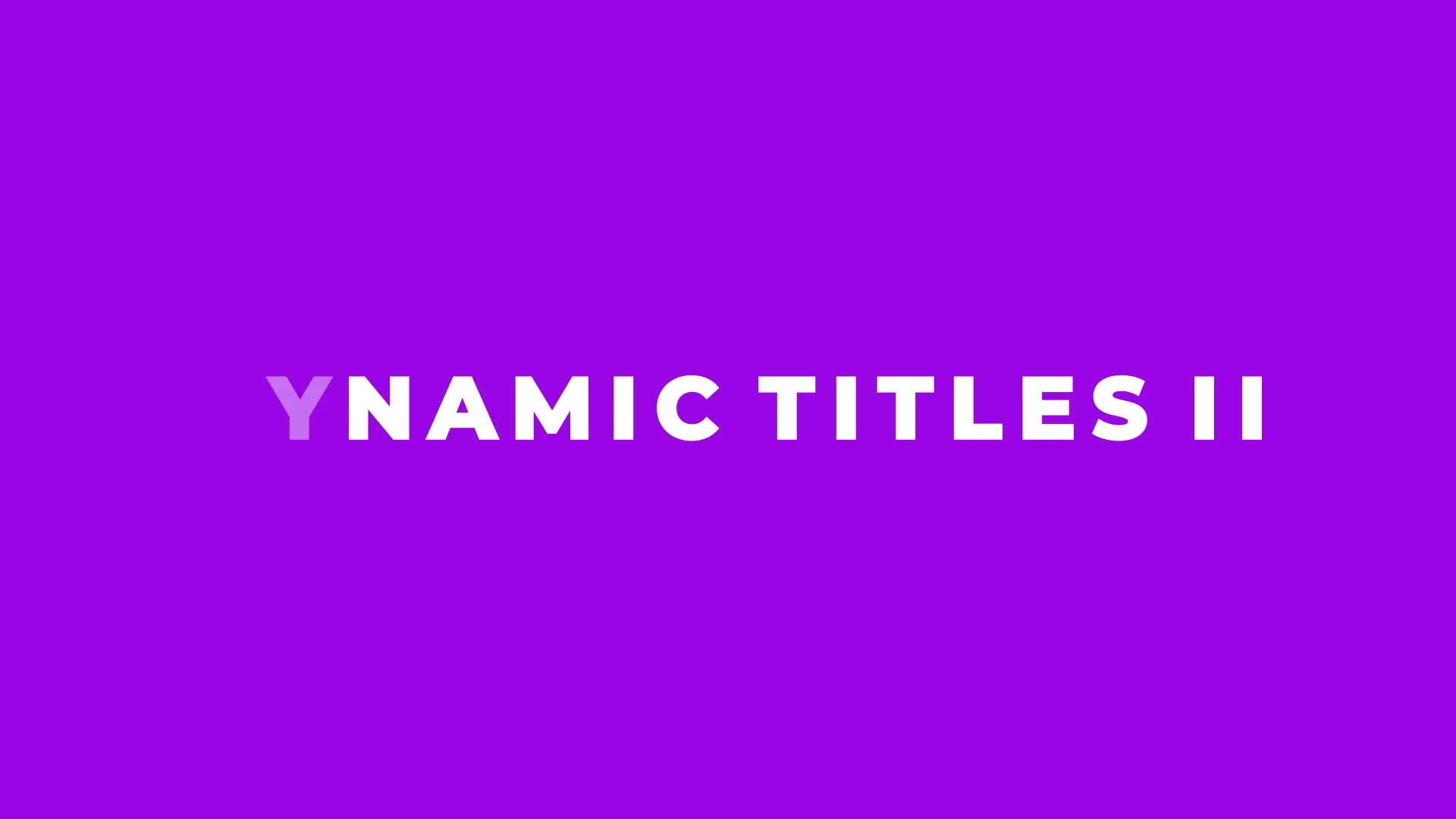 Dynamic Titles II Videohive 39356560 After Effects Image 2