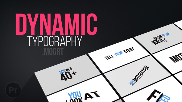 Dynamic Typography | Mogrt - Download Videohive 21828674