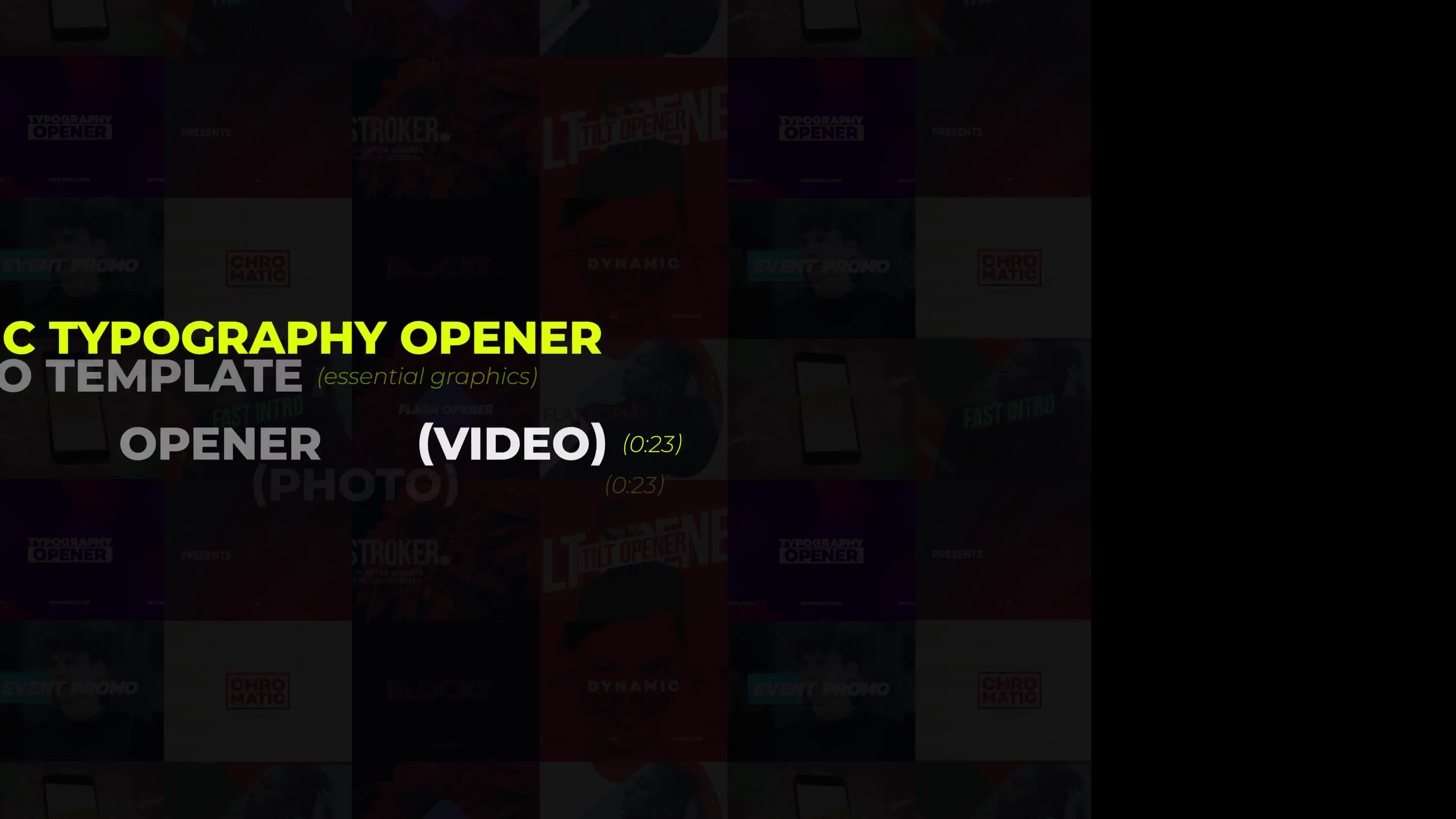 Dynamic Typography Opener Essential Graphics Videohive 24746503 Premiere Pro Image 1