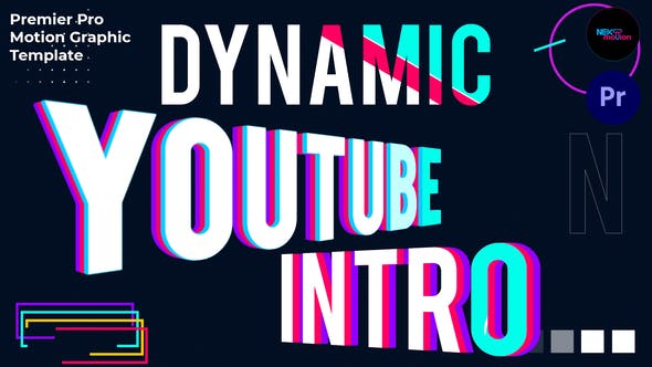Dynamic YouTube Intro | MOGRT - 33972015 Videohive Download