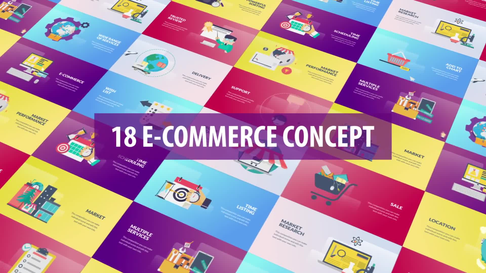 E Commerce Concept Animation | DaVinci Resolve Videohive 32514761 DaVinci Resolve Image 1