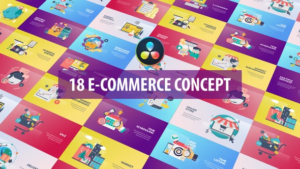E Commerce Concept Animation | DaVinci Resolve - Download Videohive 32514761