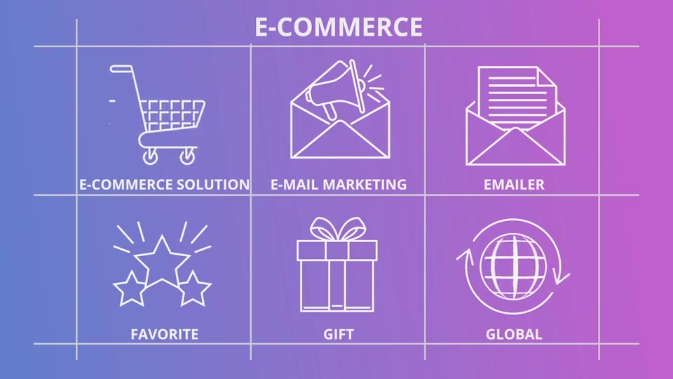 E Commerce Outline Icons - Download Videohive 21291184