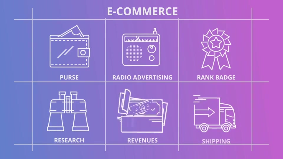 E Commerce Outline Icons - Download Videohive 21291184
