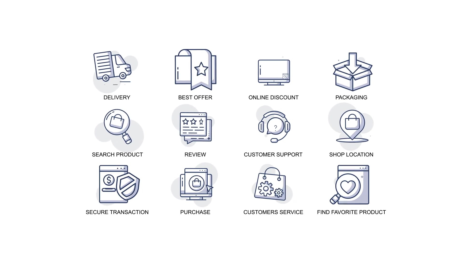 E Commerce & Shopping Animation Icons Videohive 34567572 After Effects Image 4