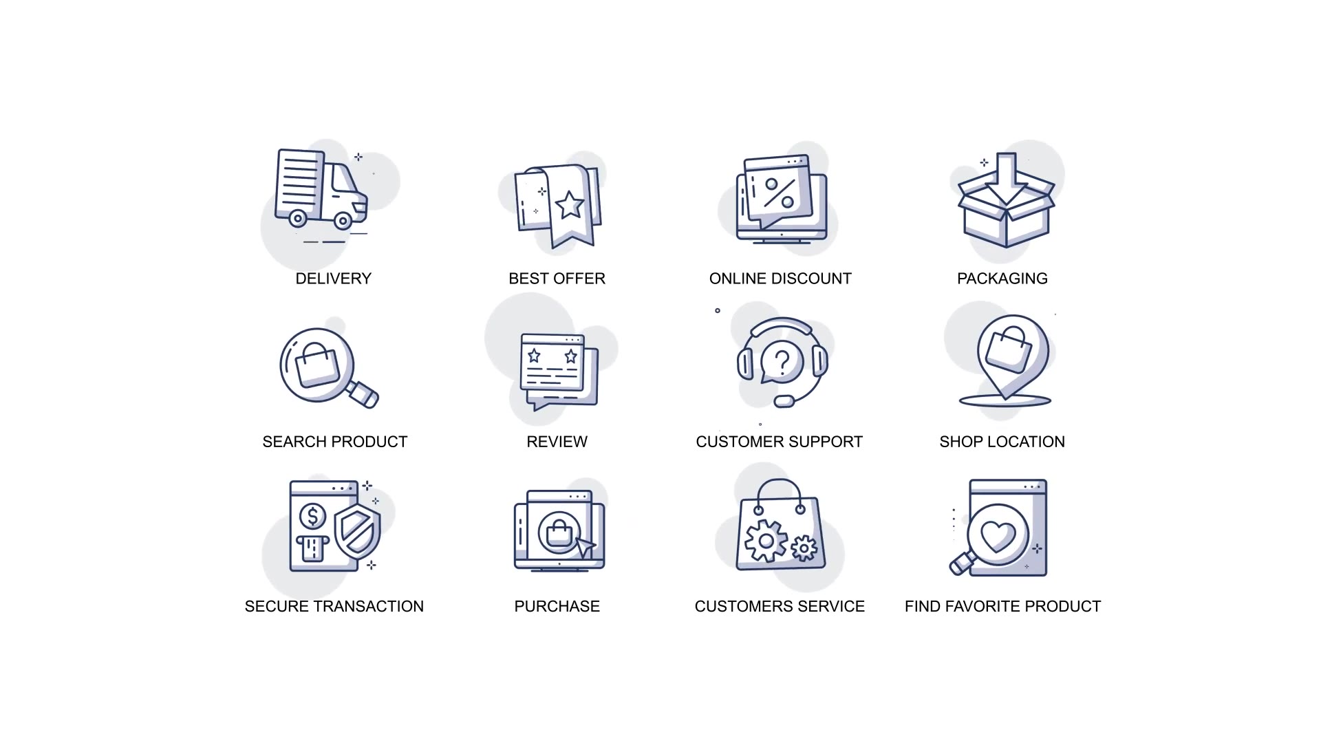 E Commerce & Shopping Animation Icons Videohive 34567572 After Effects Image 5