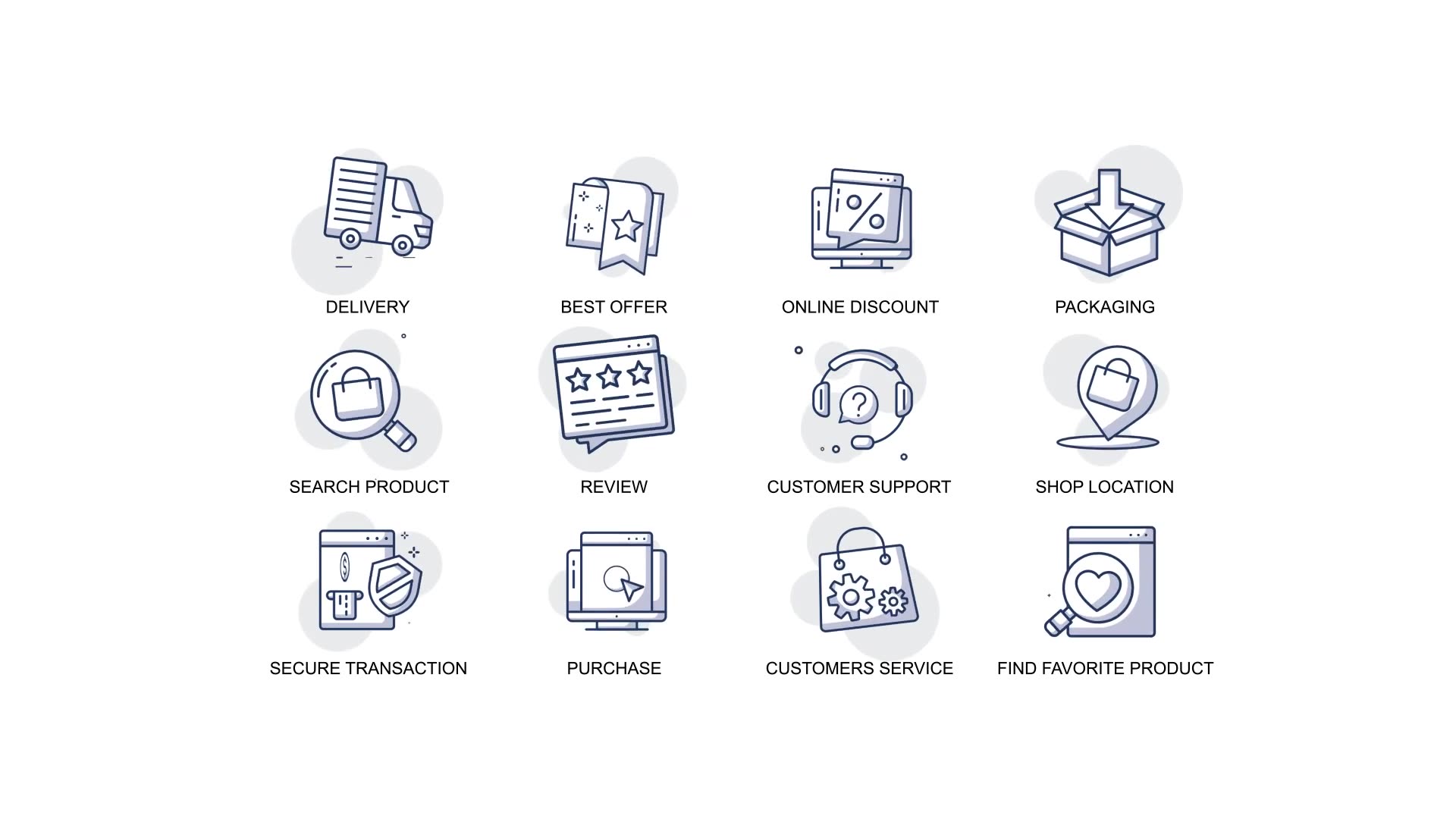 E Commerce & Shopping Animation Icons Videohive 34567572 After Effects Image 6