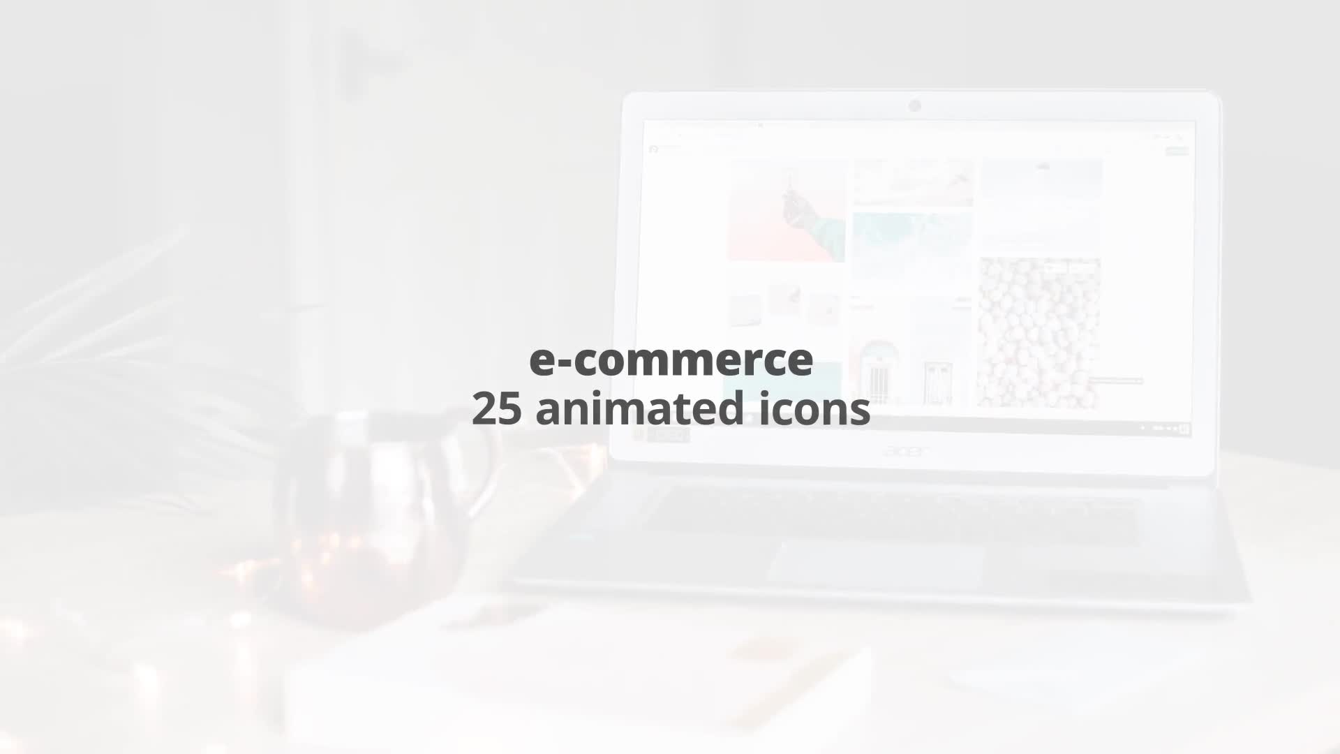 E Commerce – Thin Line Icons Videohive 23595800 After Effects Image 1