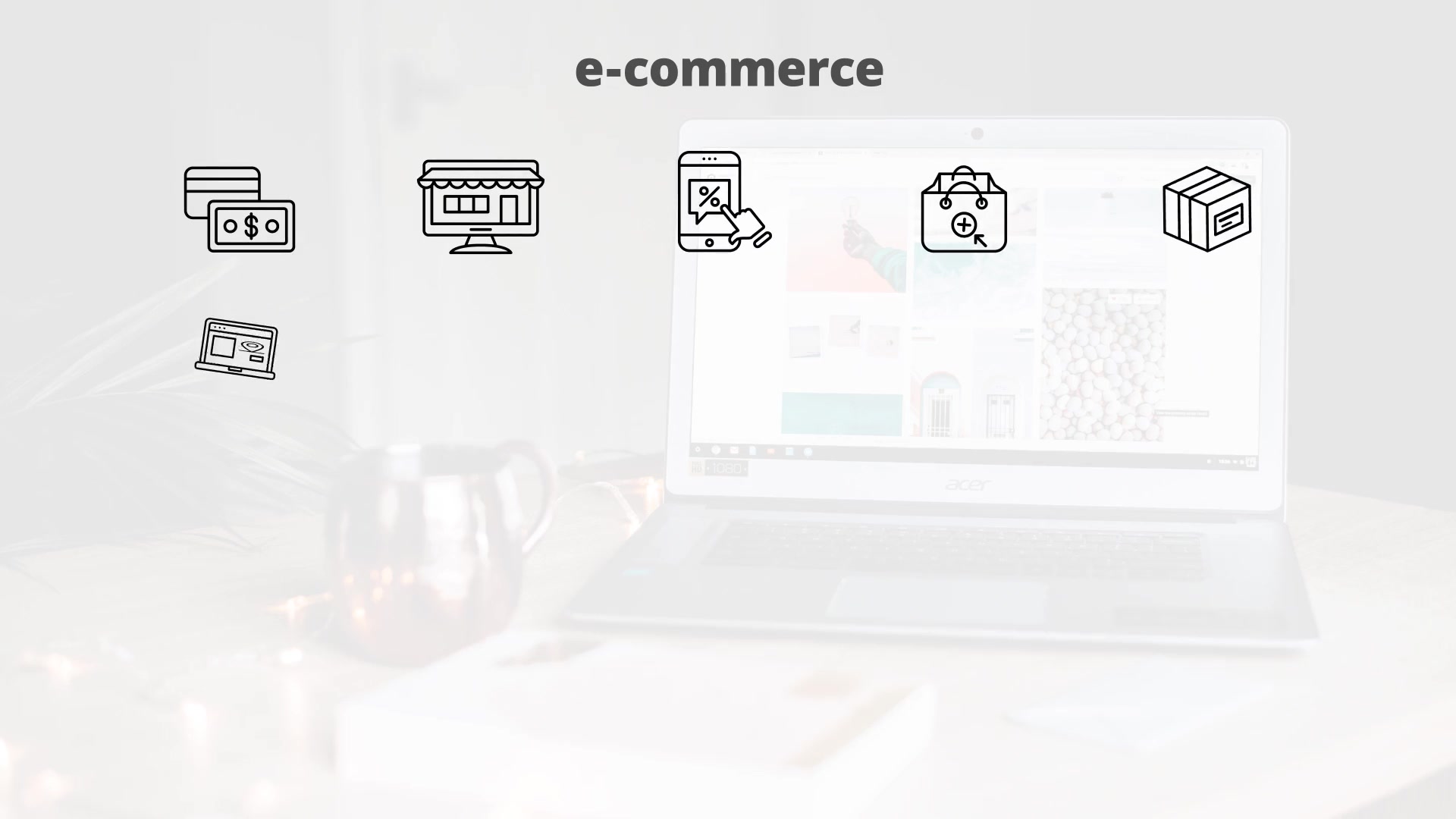 E Commerce – Thin Line Icons Videohive 23595800 After Effects Image 4