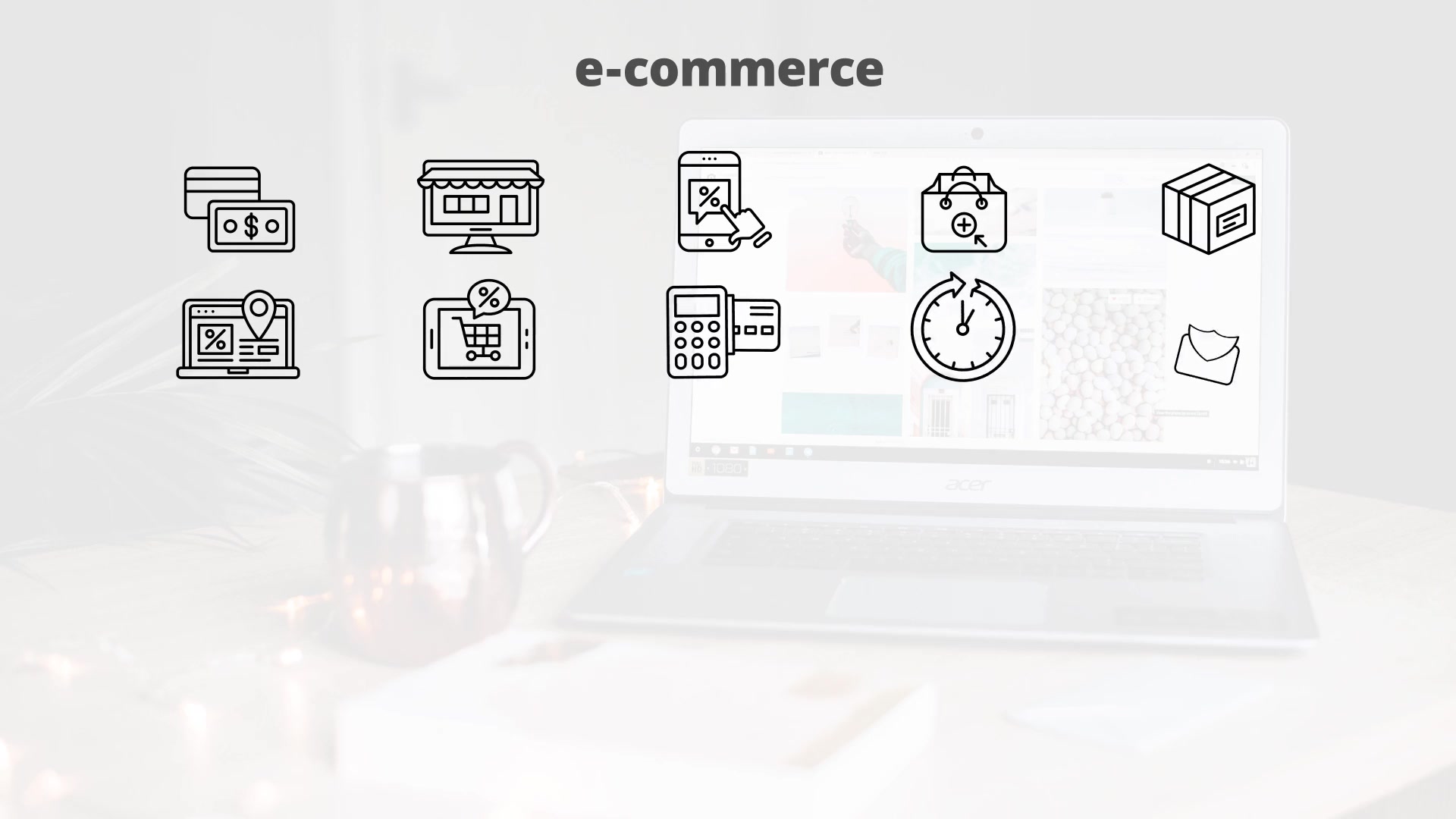E Commerce – Thin Line Icons Videohive 23595800 After Effects Image 5