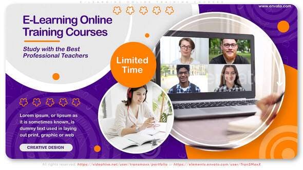E Learning Online Training Courses - Videohive 28376883 Download