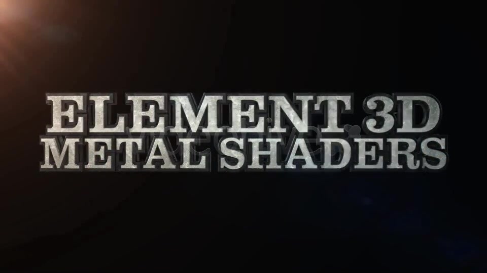 E3D: Metal Shaders for Element 3D Videohive 4652664 After Effects Image 4