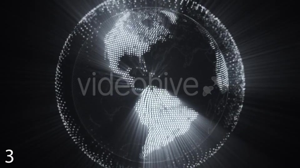 Earth Hologram With Rays 5 - Download Videohive 9801839