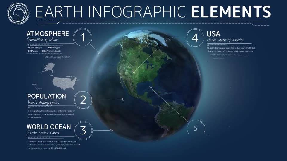 Earth Infographic Elements Videohive 31726999 Premiere Pro Image 2