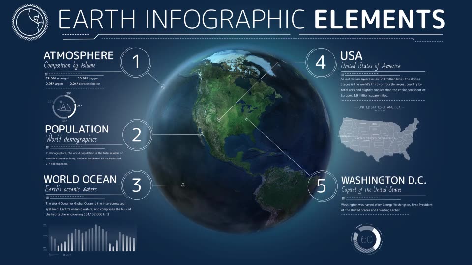 Earth Infographic Elements. Videohive 29829624 After Effects Image 2