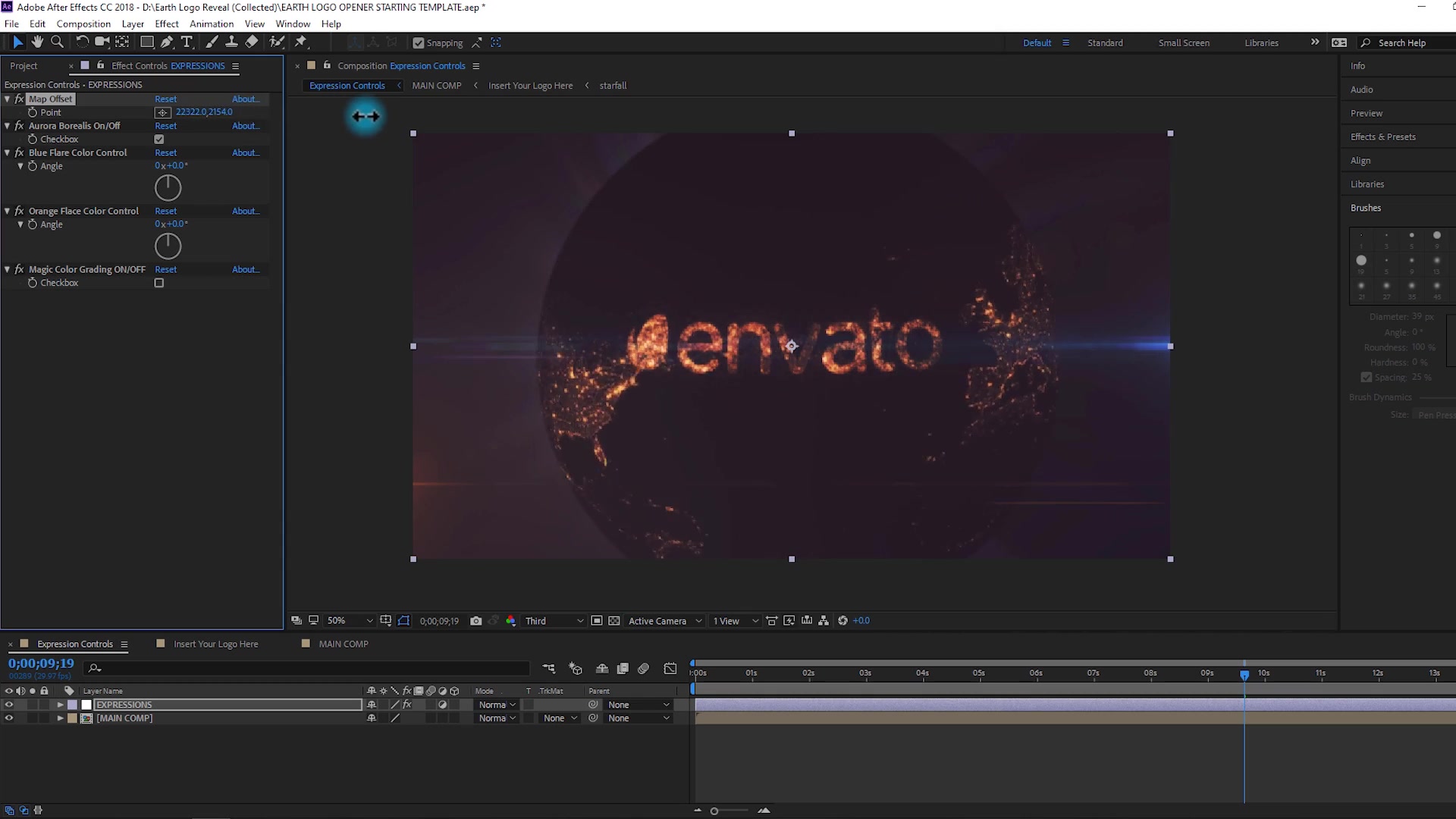 Earth Lights Logo Reveal Videohive 24735401 After Effects Image 6