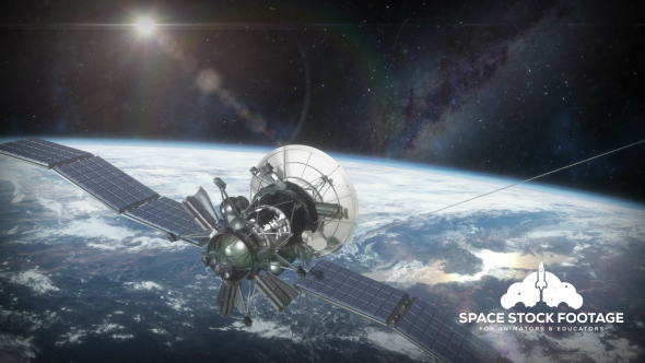 Earth Orbit with Satellite - Download Videohive 14374625