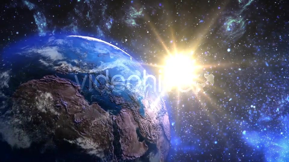 Earth Sunrise Zoom Out Space Flight Videohive 8376979 Motion Graphics Image 4