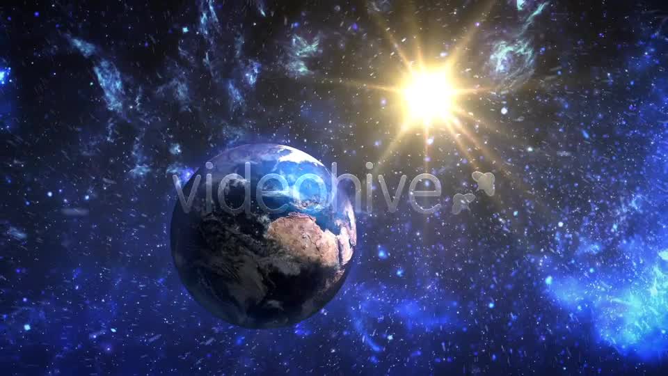 Earth Sunrise Zoom Out Space Flight Videohive 8376979 Motion Graphics Image 7