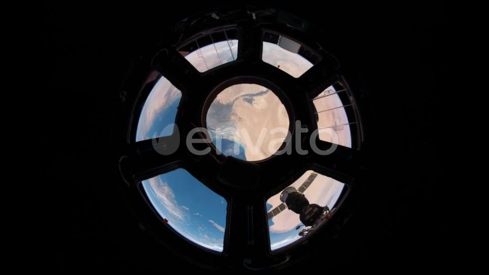 Earth Through Window of International Space Station - Download Videohive 21605183