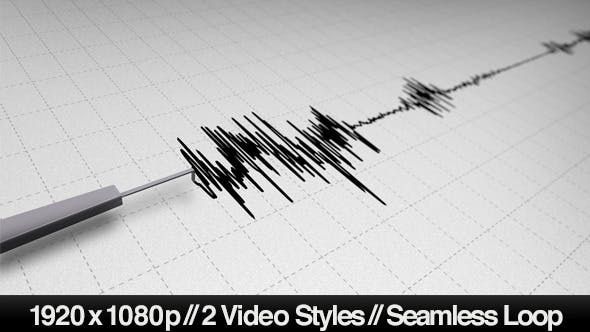 Earthquake Seismograph Line Looping 2 Styles - Videohive 5016963 Download