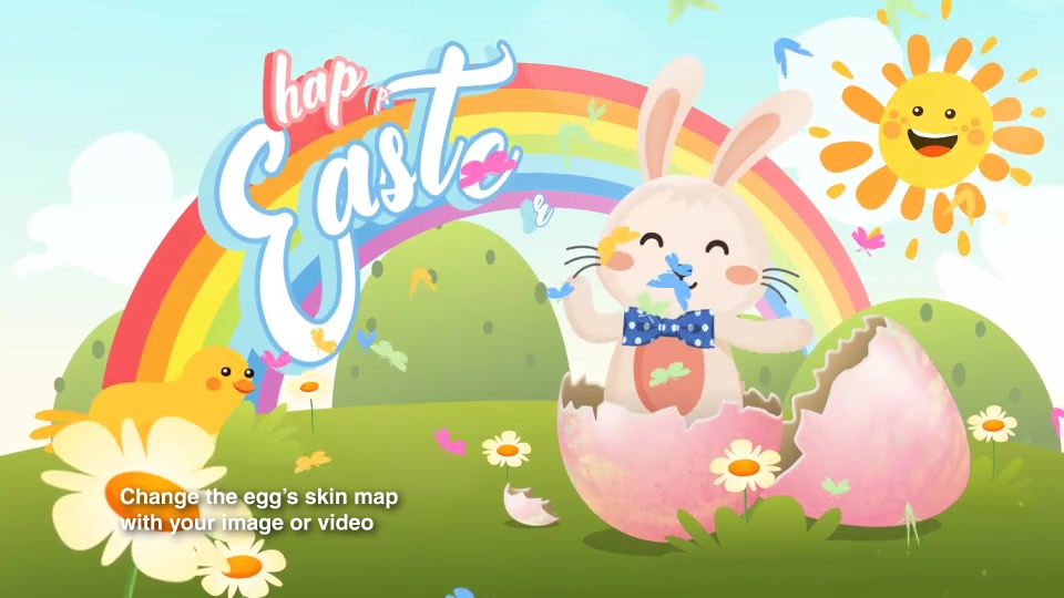 Easter Bunny and Chicken Dance Greeting Videohive 23640952 After Effects Image 3