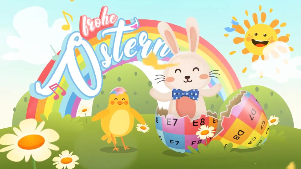 Easter Bunny and Chicken Dance Greeting Videohive 23640952 After Effects Image 8