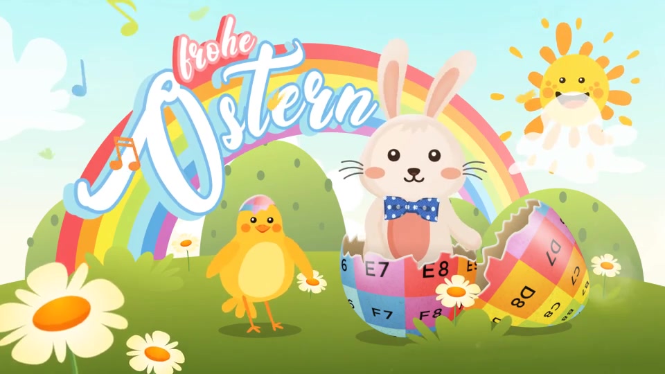 Easter Bunny and Chicken Dance Greeting Videohive 23640952 After Effects Image 9