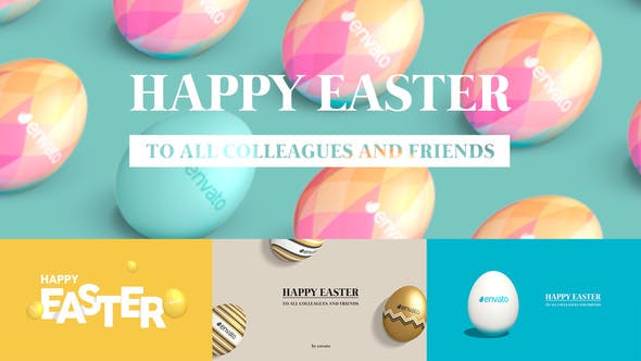 Easter Greetings Pack 4 in 1 | Horizontal & Vertical - Download 23595235 Videohive