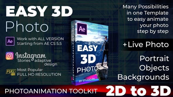 Easy 3D Photo Photo animator - Videohive 23767088 Download