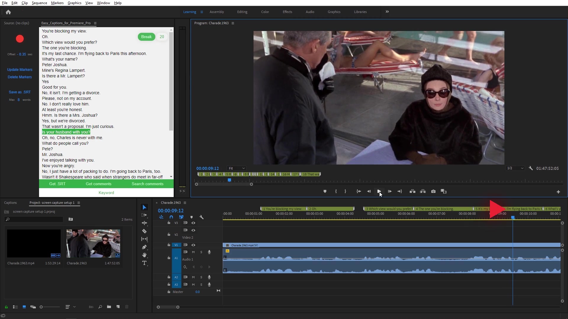 Easy Captions for Premiere Pro Search Edit SRT Files Videohive 25133306 Premiere Pro Image 4