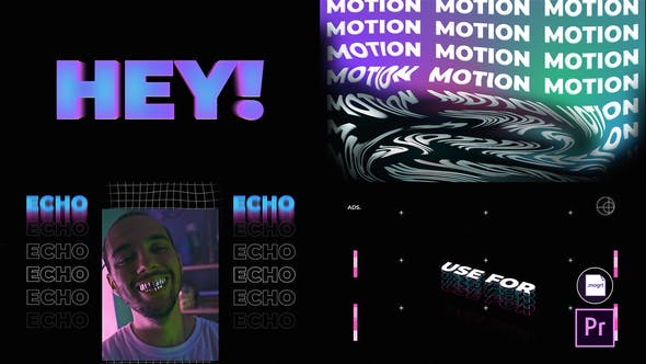 Echo Typography Intro - 28942299 Download Videohive