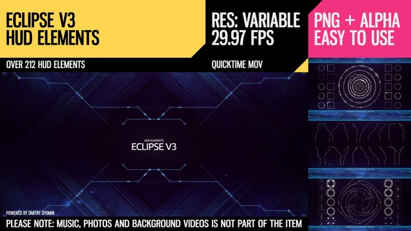 Eclipse V3 HUD Elements - Download Videohive 11860048