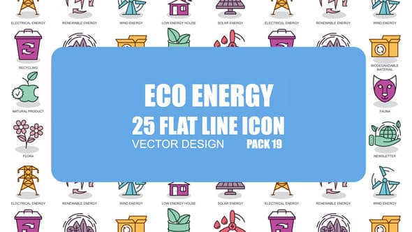 Eco Energy Flat Animation Icons - Download Videohive 23381242