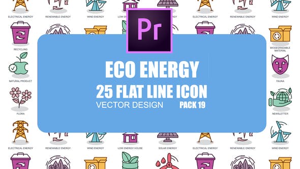 Eco Energy – Flat Animation Icons (MOGRT) - Videohive 23662324 Download